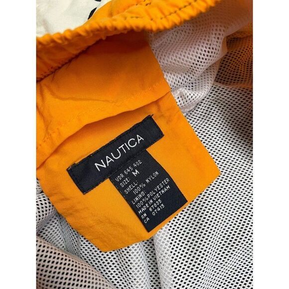 Nautica NS83 Swim Board Shorts Trunks Men Medium Blue Colorblock Nylon - Picture 5 of 6